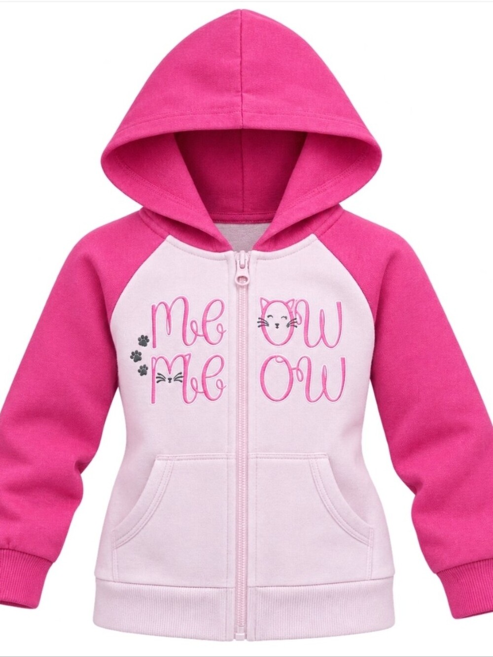 healthtex Girls Pink Zip-Up Hoodie Size 3T